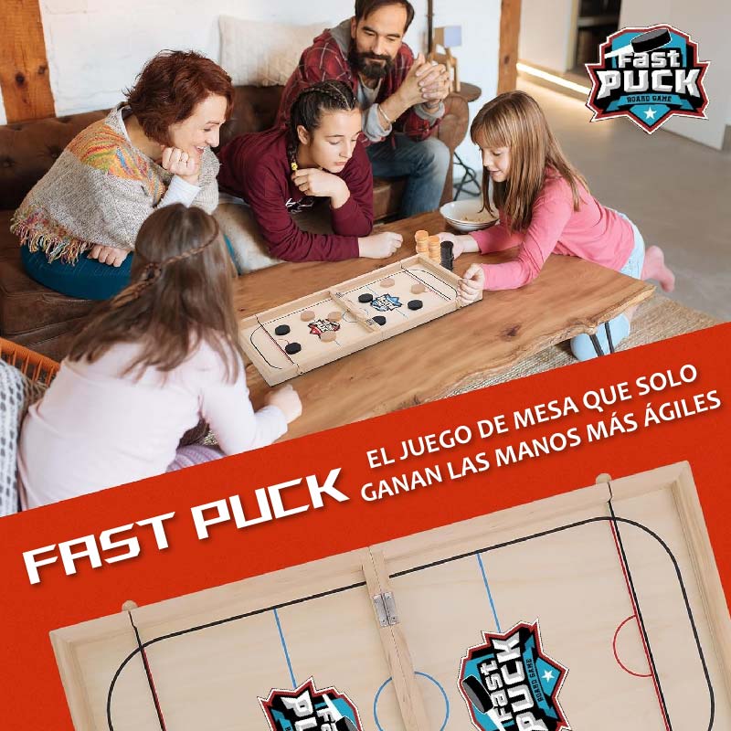 FastPuck | Juego de Mesa de Habilidad y Rapidez